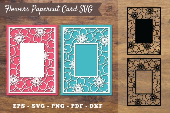 Download Cherry Blossom Flower Papercut Card SVG - Premium Resources