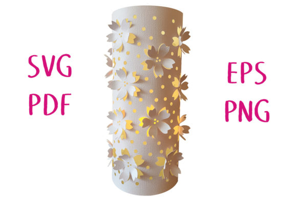 Download Cherry Blossom Lantern 3D Cut File - Premium Bundle